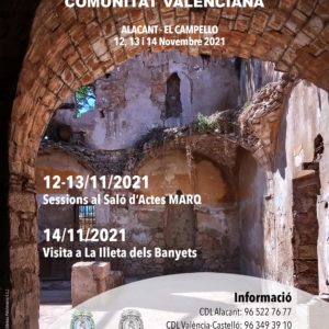 IX Jornades arqueologia CV - Alacant - 2020-21 - cartell
