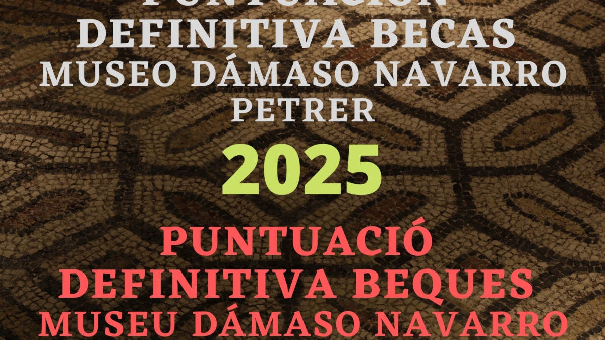 Puntuación definitiva becas 2025