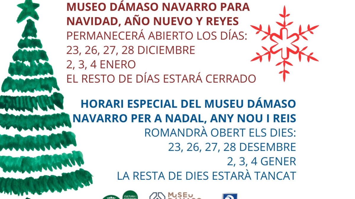 Horario Navidad y Reyes 2025 MDN instagram