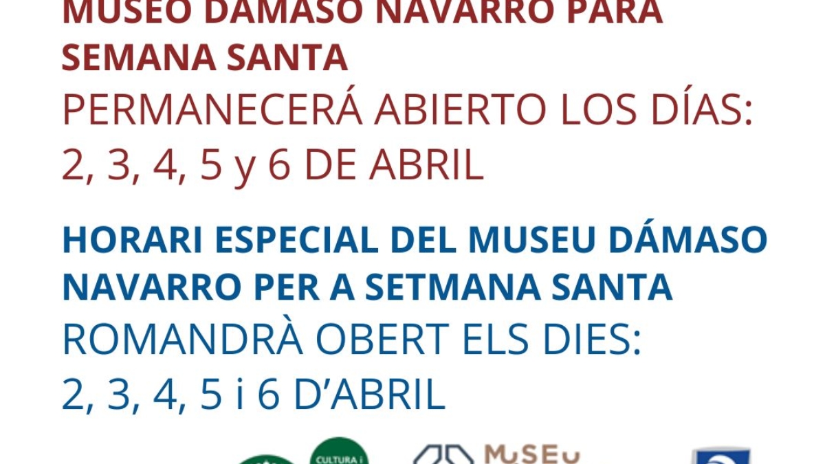 Horario Semana Santa 2026 - redes